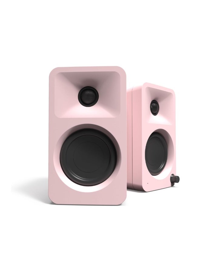 Kanto Audio ORA 100W Powered Reference Desktop Speakers with USB-C Input and Bluetooth-Pink, Pair - Image 1