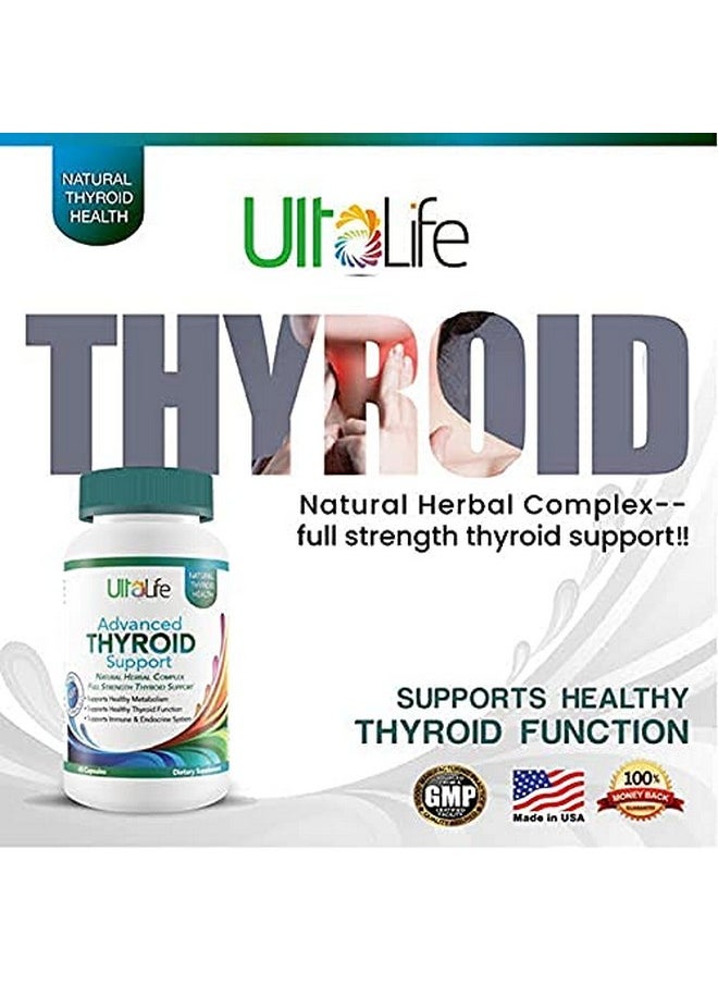 UltaLife Thyroid Support For Women & Men Advanced Thyroid Supplement Assist Metabolism Hormone Balance Better Energy Focus Safe Natural Low Thyroid Supplements Complex Iodine B12 Zinc 60 Capsules  - Image 5