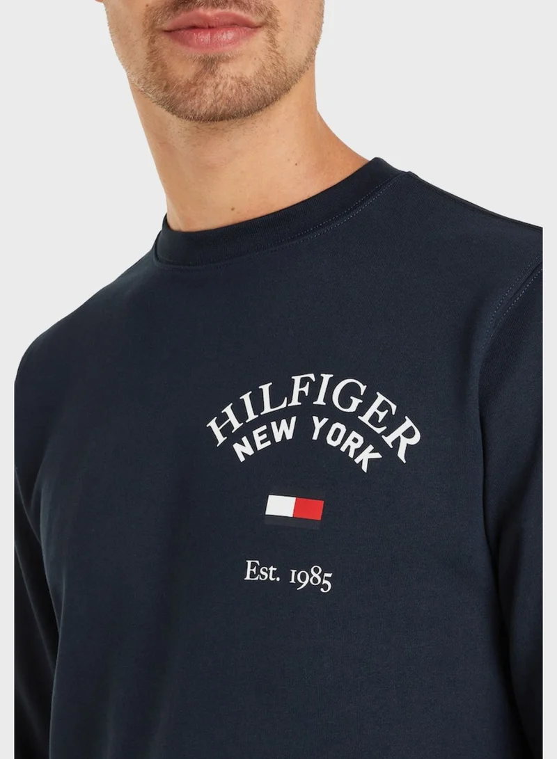TOMMY HILFIGER Varsity Crew Neck Sweatshirt