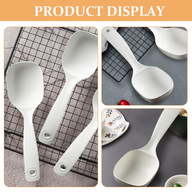Large Kitchen Soup Ladles Set of 3 Long Handle Serving Spoons for Canteen - Image 4