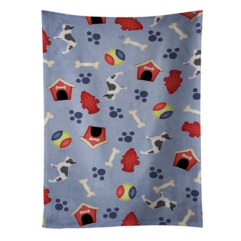 Caroline's Treasures ""Caroline's Treasures BB3941KTWL French Bulldog Dog House Collection Kitchen Towel  25"""" x 15""""  Multicolor""