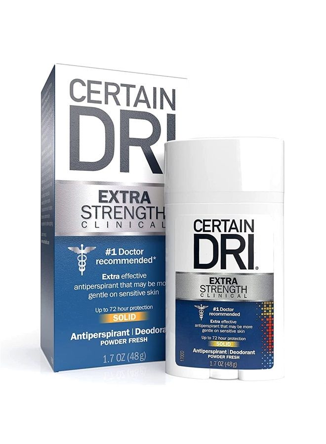 Certain Dri Extra Strength Clinical Solid Antiperspirant 1.7 oz - Pack of 5 - Image 1