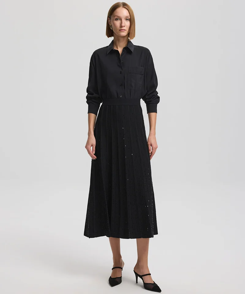 ابيكول Knit Skirt With Rhinestones