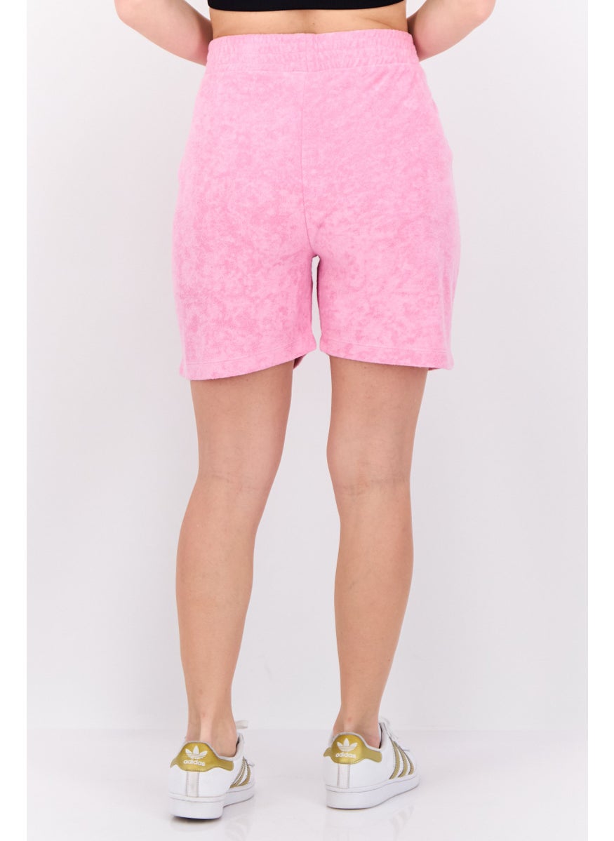 Juicy Couture Women Pull On Embroidered Logo Basic Shorts, Pink  - Image 3