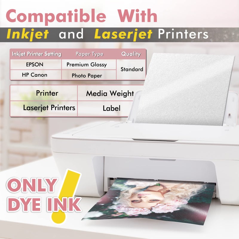 KOALA PAPER Koala Pearl Glossy Photo Paper 8.5X11 Inches 48LB 30 Sheets Shiny for Inkjet and Laser Printer Use DYE INK 180GSM - Image 2