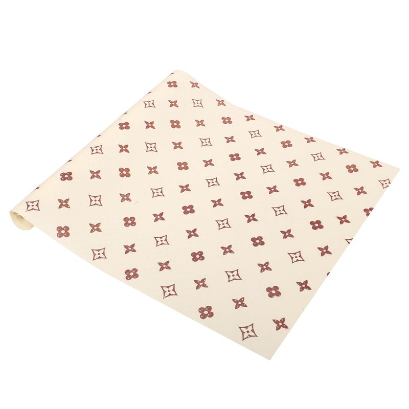 Kuber Industries Shelf Liner EVA Kitchen Cabinet Shelf Mat AntiSlip Bathroom Mat Table Mat Star Wardrobe Mat 3 Meter Cream - Image 4