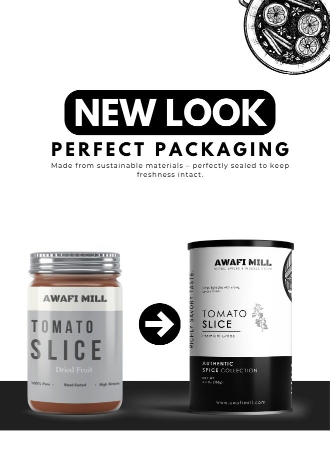 أباميك شرائح طماطم مجففة من أوافي ميل | شرائح ناضجة تحت أشعة الشمس لخلطات المكسرات وتحضير وجبات المؤن - 100 غرام | 3.5 أونصة (عبوة من 5 قطع) - Image 2