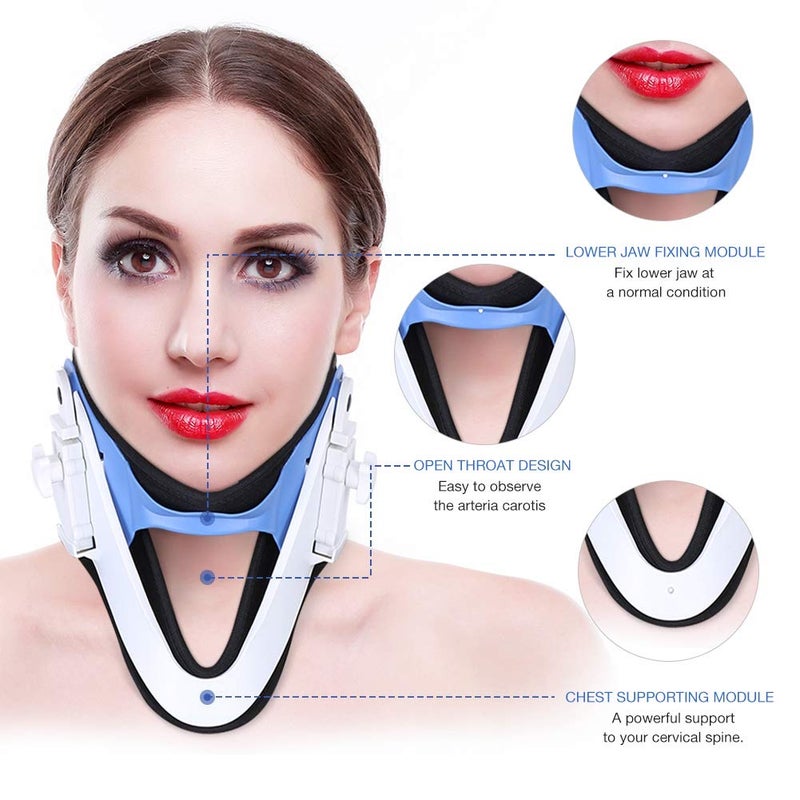 كلاراكو جهاز كلاركو لتقويم فقرات الرقبة، وحدة تثبيت دعامة الرقبة القابلة للتعديل لتخفيف الألم وتصحيح مشاكل العمود الفقري - Image 4