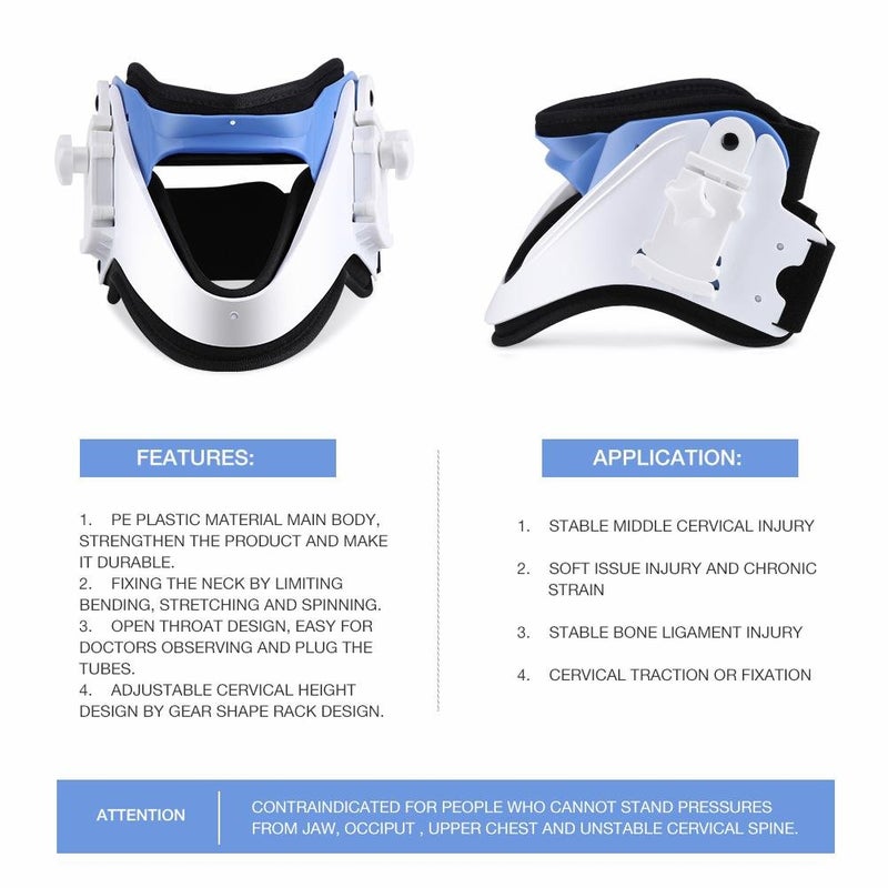 كلاراكو جهاز كلاركو لتقويم فقرات الرقبة، وحدة تثبيت دعامة الرقبة القابلة للتعديل لتخفيف الألم وتصحيح مشاكل العمود الفقري - Image 5