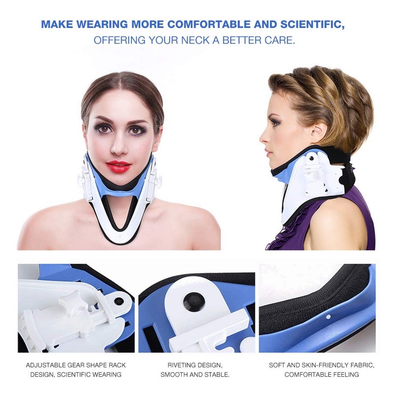 كلاراكو جهاز كلاركو لتقويم فقرات الرقبة، وحدة تثبيت دعامة الرقبة القابلة للتعديل لتخفيف الألم وتصحيح مشاكل العمود الفقري - Image 3