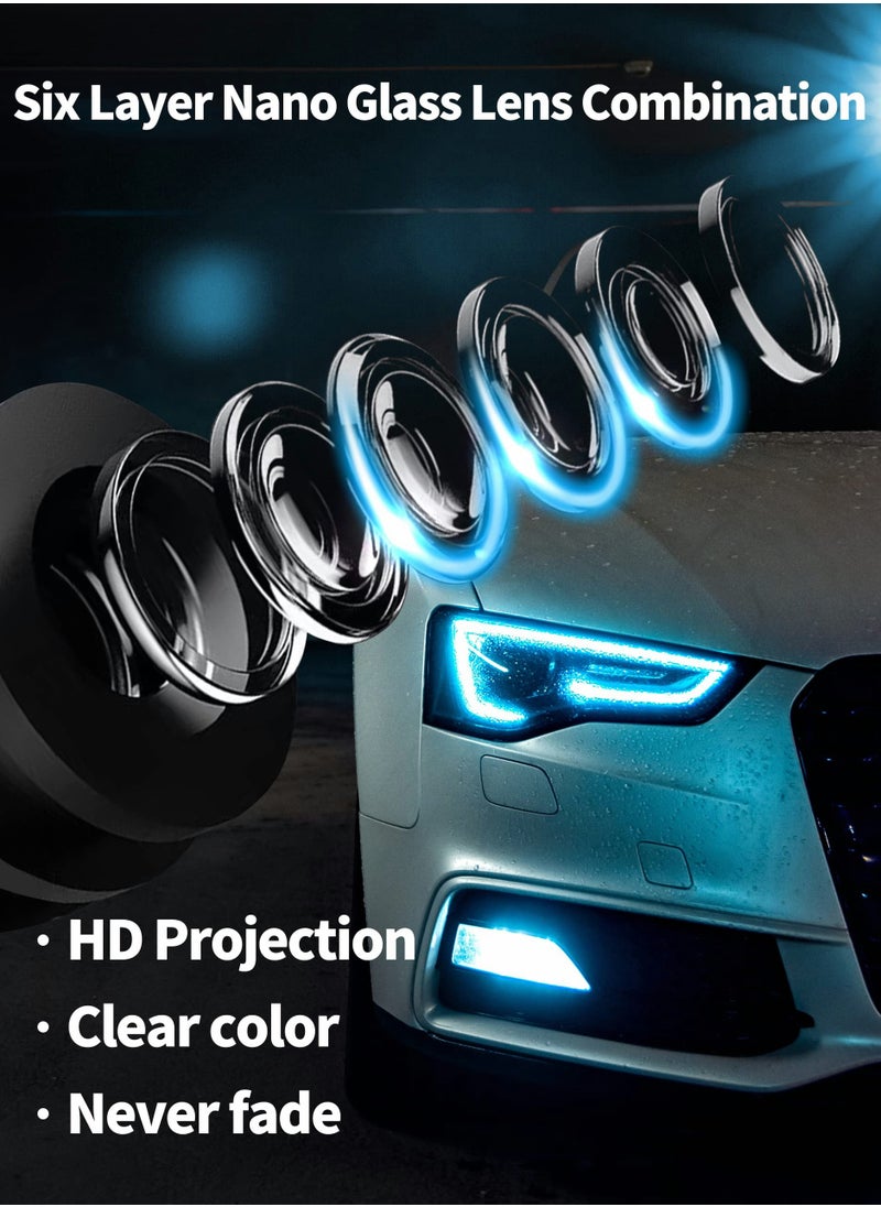 Excefore - LED Car Door Logo Lights, Welcome Lights Puddle Light Ghost Shadow Light Compatible with Accessories A1/A3/A4/A5/A6/A7/A8/B5/B6/B7/B8/C5/C6/C7/Q3/Q5/Q7/TT/8V/R8/8L/8P Series  2Pcs - Image 1