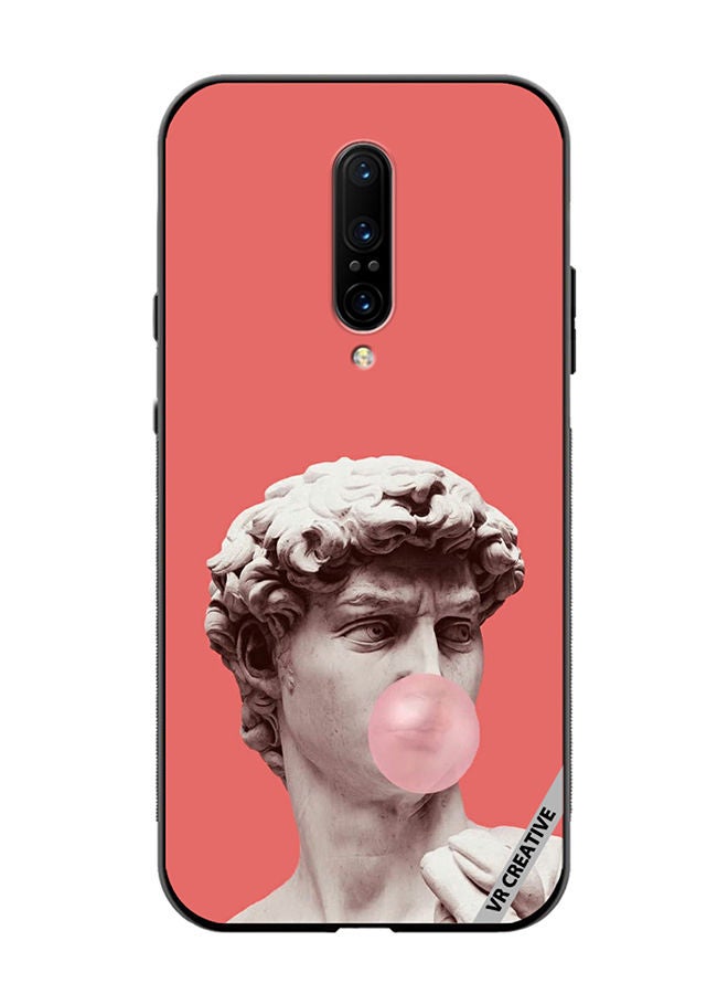 VR CREATIVE Protective Case Cover For OnePlus 7 Pro Gum, Esthetics, Retro wave Design Multicolour  - Image 1