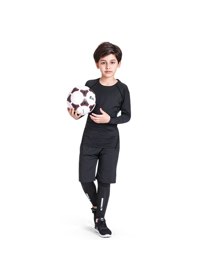 FANDIMU Vandimu Kids Sports Set Youth Training Jersey Long Sleeve Base Shirt Primary And Secondary School Running Shirt Badminton Shirt - Image 2