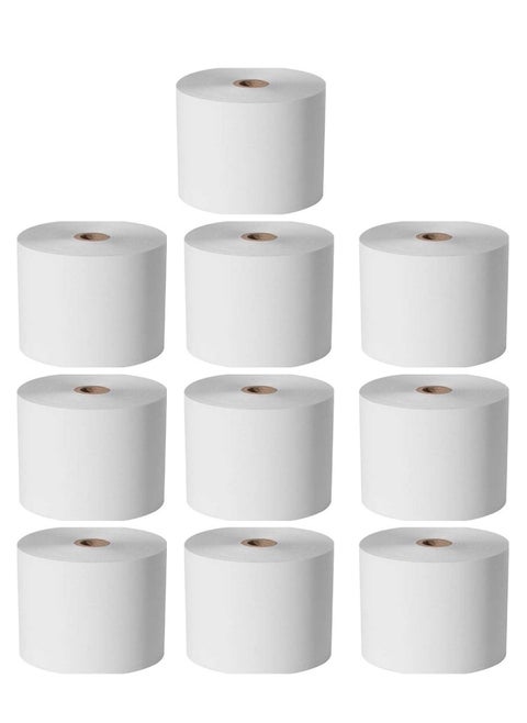 10-Piece Adding Machine Roll 38mm Width