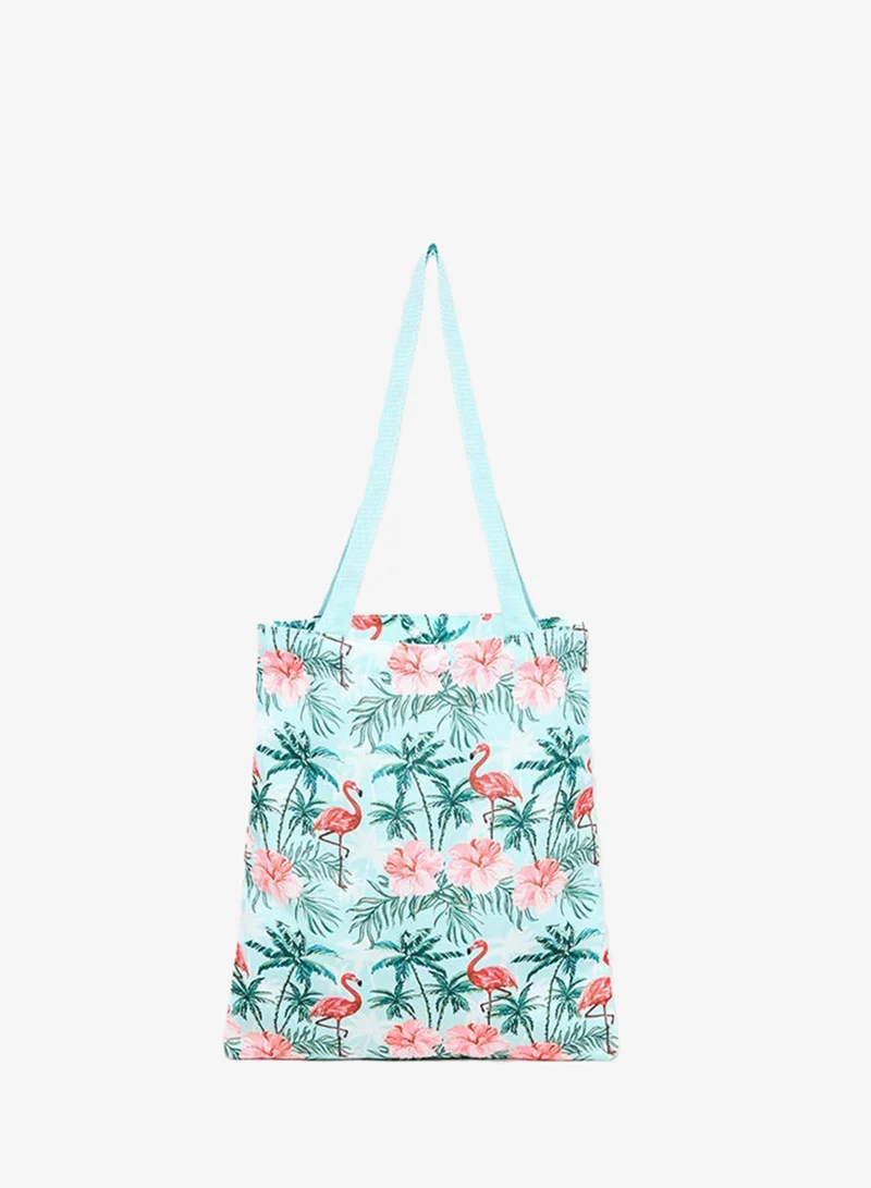 R&b  Printed Canvas Shoulder Bag for Women | Best Price UAE