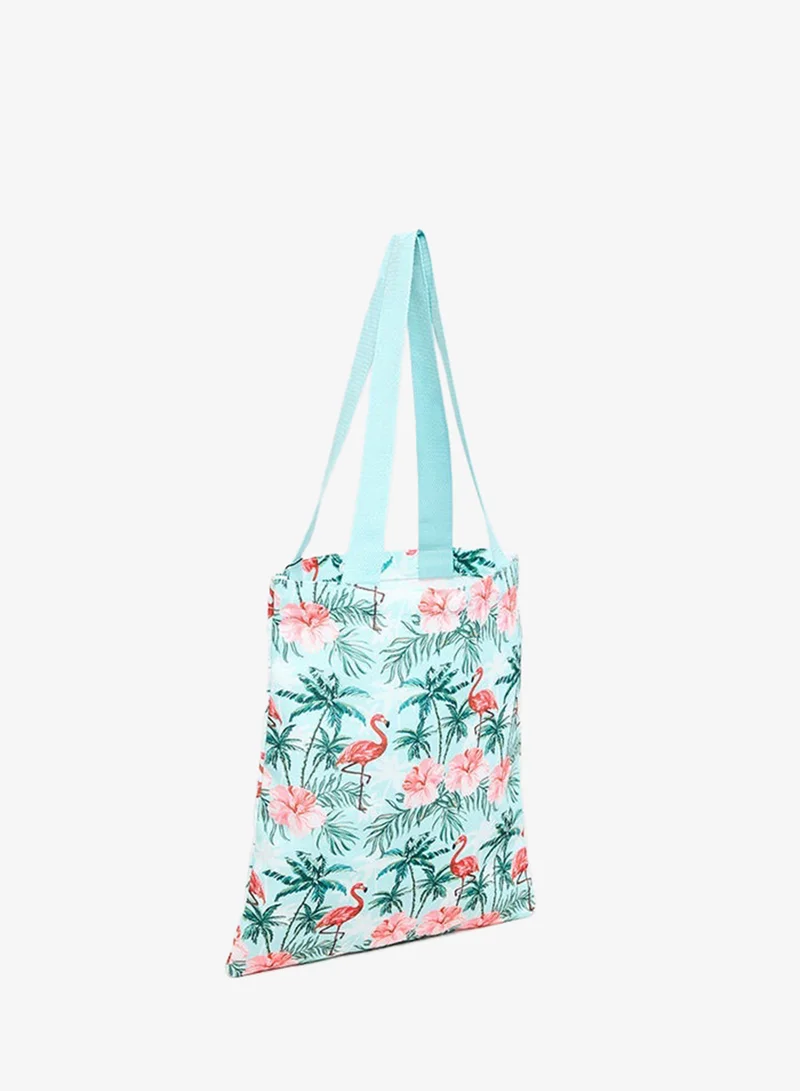 R&b  Printed Canvas Shoulder Bag for Women | Best Price UAE