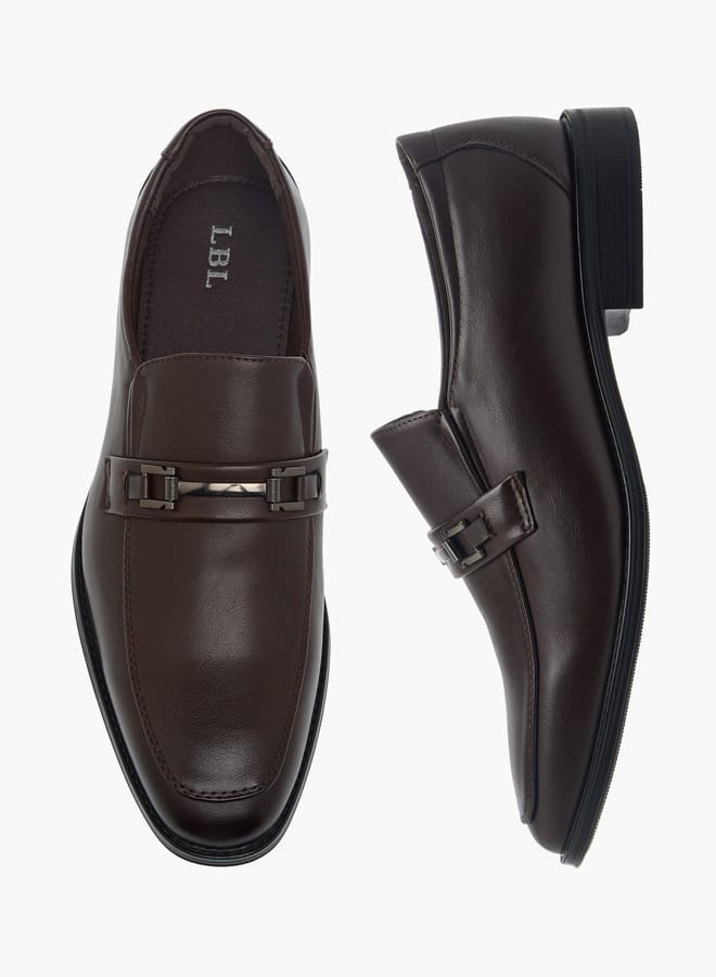 LBL by Shoexpress Mens Metal Accent Slip-On Loafers - Image 1