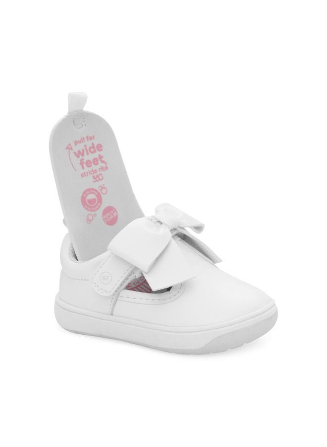 Stride Rite 360 حذاء كاميلة للجنسين، أبيض، أبيض، 22 EU - Image 3