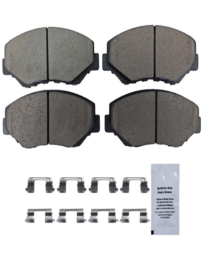 HUSCH D914 Front Ceramic Brake Pads Kit Fit For Acura ILX 2013-2015, For Honda Accord 2003-2017, For Civic 2012-2021, For CR-V 2002-2006 2012-2016, For CR-Z 2016, For Element 2003-2011, For Fit 2014 - Image 2