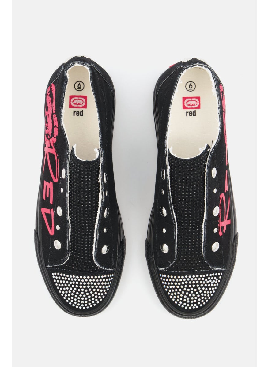 Red by Marc Ecko - Women Poppy158L Slip On Casual Shoes, Black - Image 1