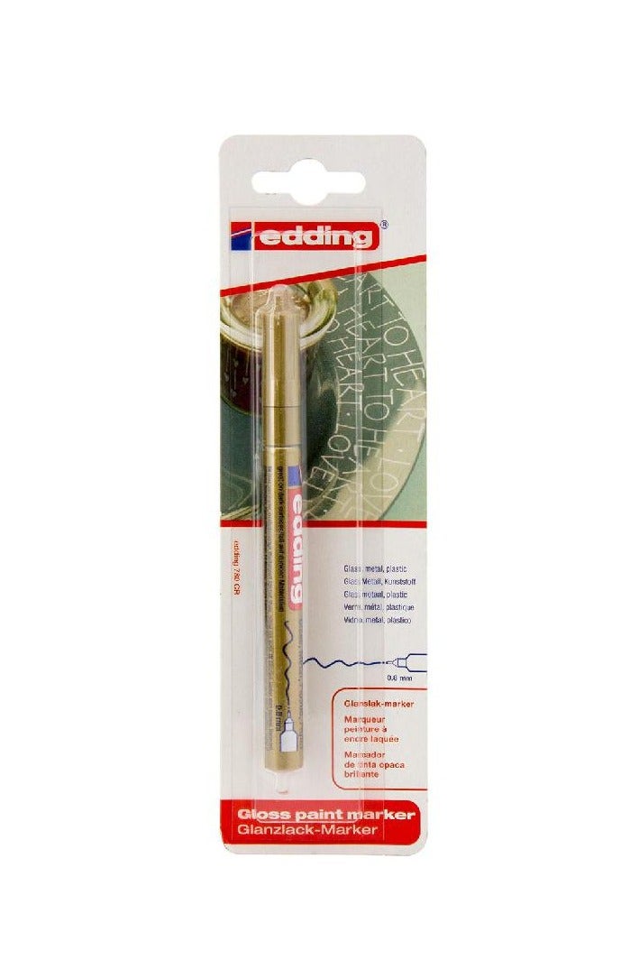 Edding 751 Paint Marker 1 - 2 mm Round Tip Gold 