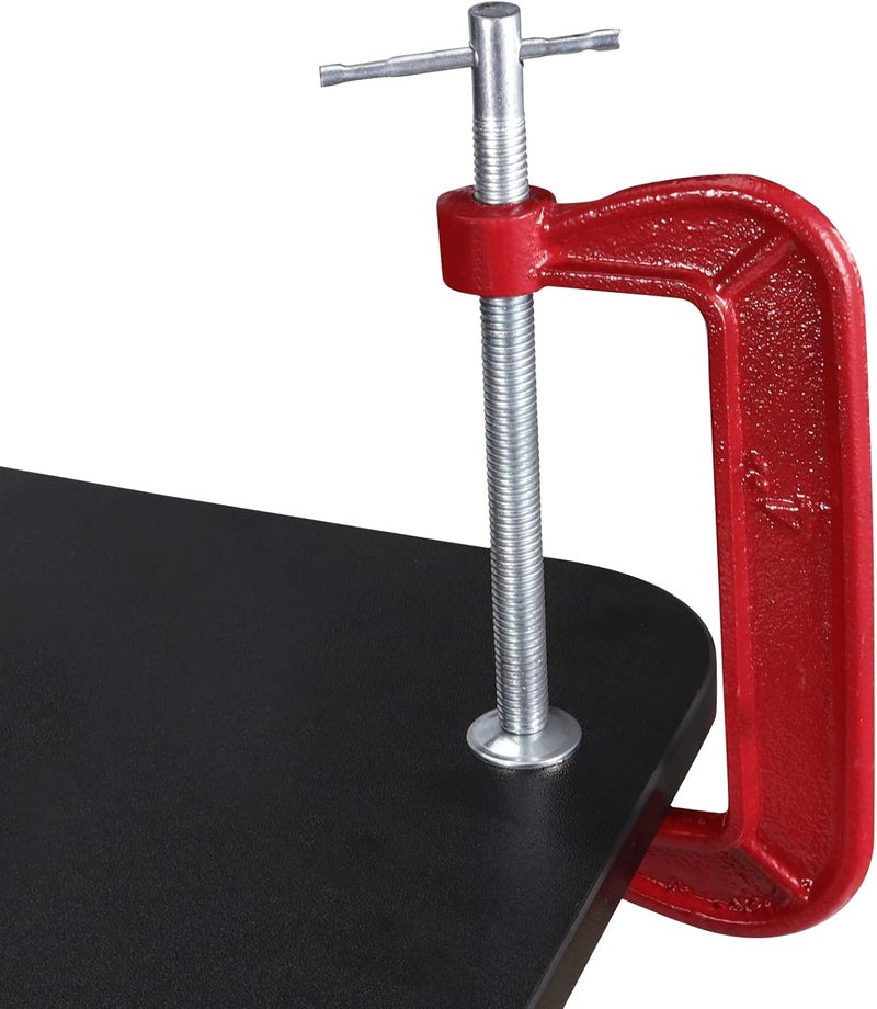 JAPCHET 8 Packs 4 Inches Red C Clamp - Heavy-Duty Malleable Iron C-Clamps for Metalworking and Woodworking - Image 5