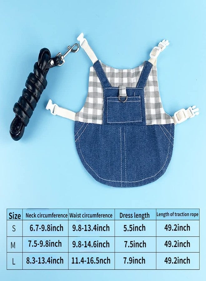 Barn Eleven Rabbit Harness and Leash for Walking Escape Proof - Cute Mesh Breathable Bunny Vest Harness Outdoor Camping Hiking Training - Also Suit for Ferret Kittn Puppy Small Animals (Large) - Image 2