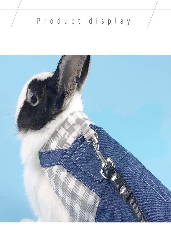 Barn Eleven Rabbit Harness and Leash for Walking Escape Proof - Cute Mesh Breathable Bunny Vest Harness Outdoor Camping Hiking Training - Also Suit for Ferret Kittn Puppy Small Animals (Large) - Image 5