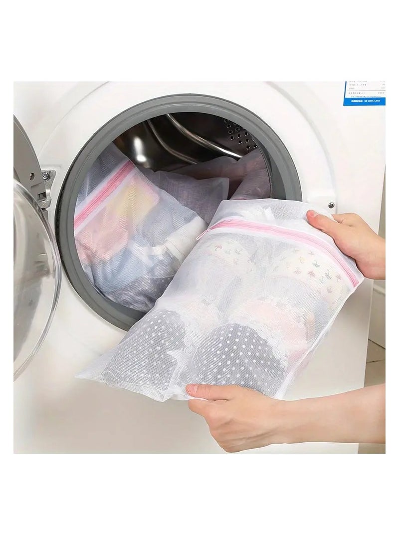 1pc Washing Bags For Assortment Clothes, Mesh Laundry Washing Bags, Premium Zipper Travel Storage Organizer, Clothes Wash Guard Bags, Suitable For Laundry, Shirt, Bra, Sock  - Image 1
