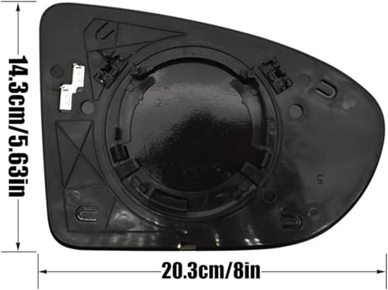 Wivplex Heated Convex Rearview Mirror Glass for Nissan Qashqai/Dualis - Image 2