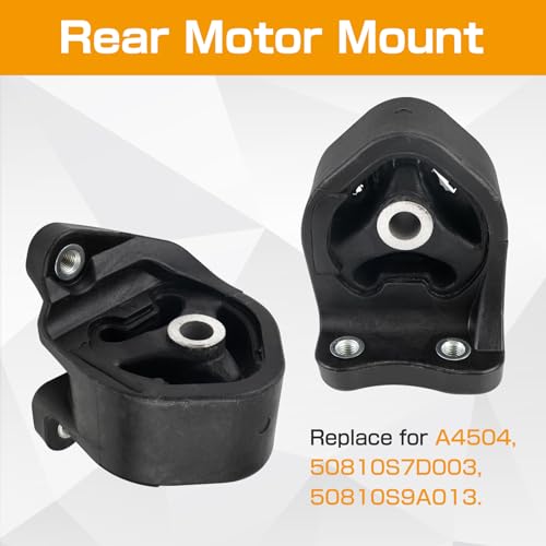 Dexepe Engine Motor & Trans Mount Kit Compatible with Honda CR-V CRV 2002-2006 2.4L L4 Automatic Transmission Replace for A4504 A4506 A6596 A6597 A65010 - Image 4