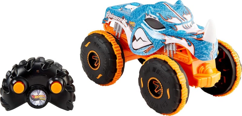 Hot Wheels ​ RC Monster Trucks Rhinomite in 1:24 Scale, Remote-Control Toy Truck, All-Terrain Capabilities with Grip Action Tires, Full-Function RC - Image 1