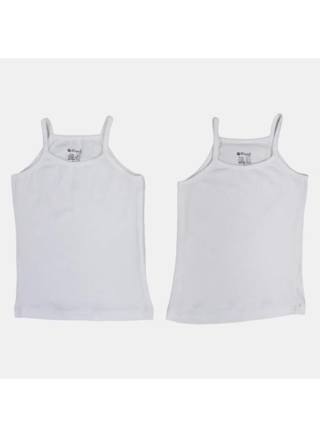 عبوة من قطعتين فانلة داخلية بناتي بدون أكمام - Image 1