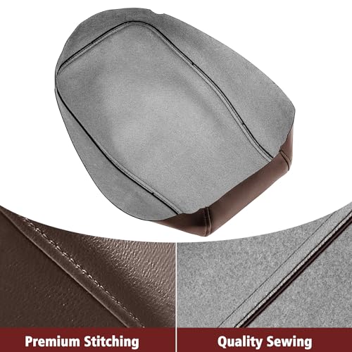 KBH Car Center Console Armrest Cover Replacement for Toyota Avalon 2013-2018, Vinyl Leather Arm Rest Skin Upholstery, Anti-Scratch, Brown (Without Lid) - Image 2