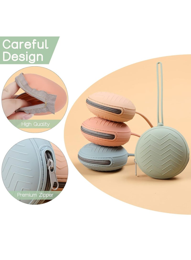 Loquat 2-Pack Silicone Pacifier Holder Case, Travel Newborn Baby Pacifier Holder, Portable Pacifier Container Case for Boys Girls - Image 3