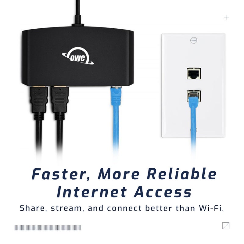 OWC Thunderbolt ميني دوك، محول متعدد 5 منافذ يعمل بالطاقة من الناقل مع HDMI مزدوج 4K، USB مزدوج، إيثرنت جيجابت، كابل TB مدمج بطول 7.2 بوصة، لجهاز Mac و PC مزودين بـ TB (USB-C) - Image 4