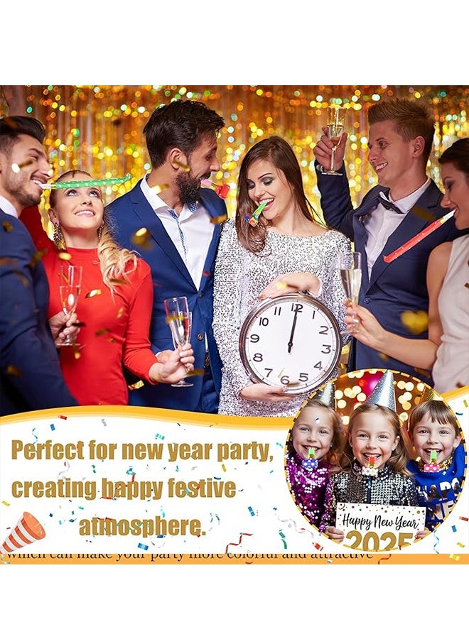 12 Pcs Party Blower Colorful Blowouts Noisemakers Birthday Blowouts Whistles for Party Favors Colorful Paper Roll（Mixed colors） - Image 5