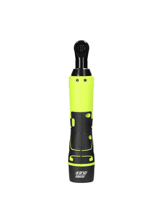 Generic - Multifunctional 12.0V Cordless Rechargeable Electric Wrench 3/8 Inch 90° Right Angle Ratchet Wrenches Handheld Driver Power Tool - Image 1