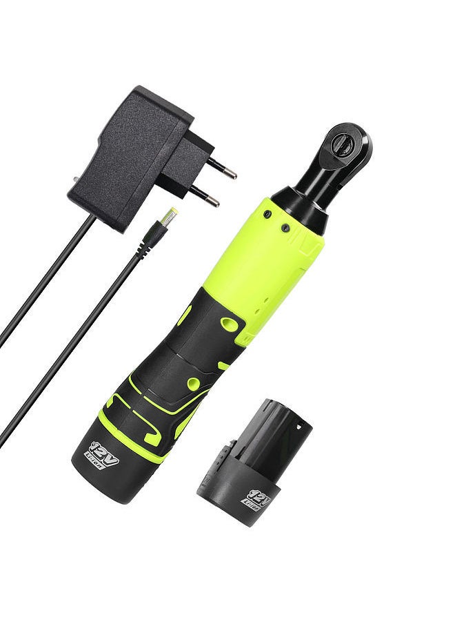 Generic - Multifunctional 12.0V Cordless Rechargeable Electric Wrench 3/8 Inch 90° Right Angle Ratchet Wrenches Handheld Driver Power Tool - Image 1