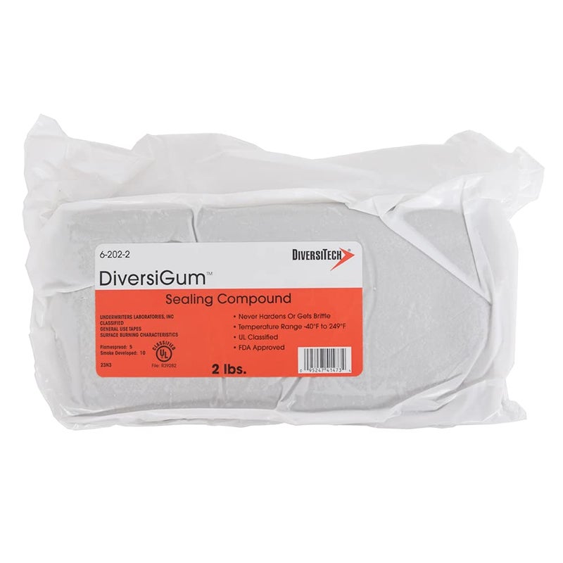 Diversitech DiversiTech 62022 DiversiGum Dark Gray Sealing Compound 2 lb Slug 