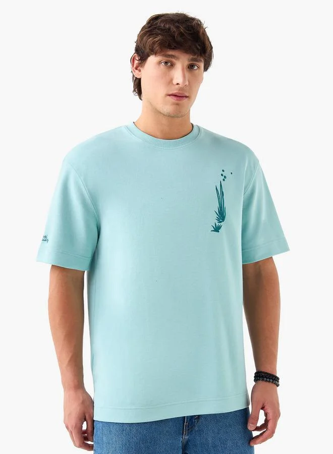 لي كوبر تي شيرت لي كوبر برقبة دائرية مطرز