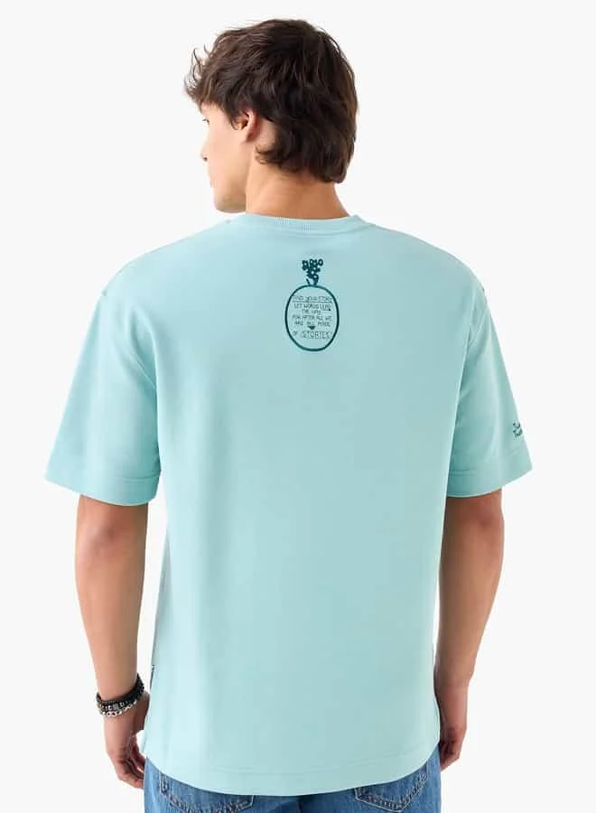 Lee Cooper Lee Cooper Embroidered Crew Neck T-shirt