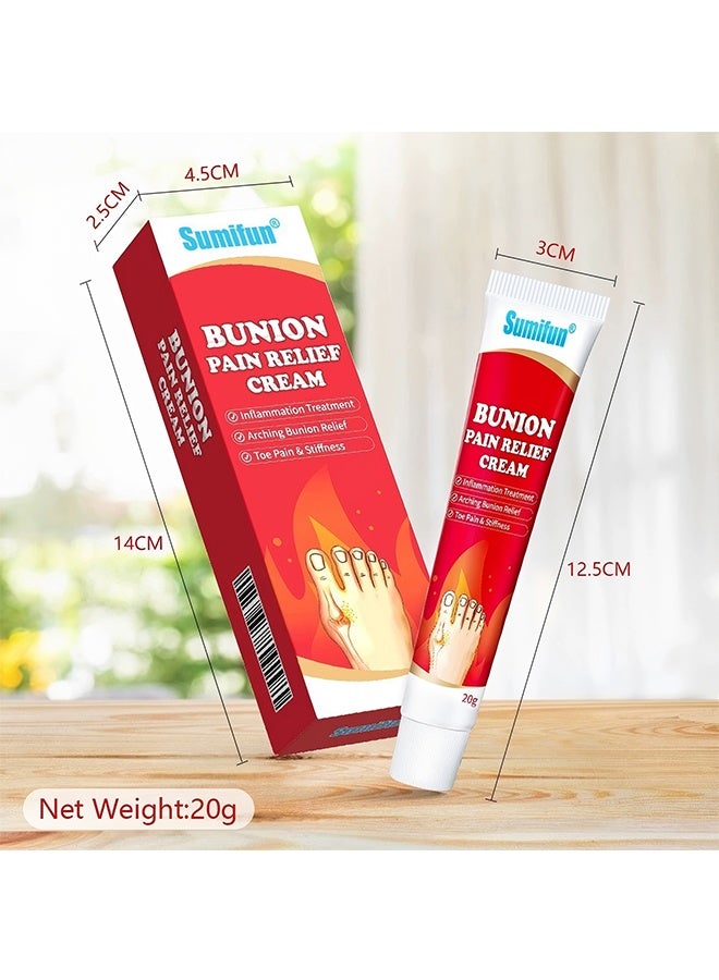 Sumifun Healing Ointment for Gout 20g，Toe Joint Valgus Corrector Cream, Healing Ointment For Gout Topical Arthritis Pain Relief For Joint Toe Relief Stiffness Gout Cream, Bunion Cream For Bunion And Toe Swelling - Image 3