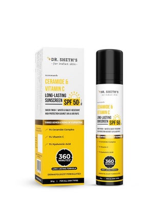 Ceramide & Vitamin C Long Lasting Sunscreen Spf 50+ Pa++++|For 6 Hrs Advanced Uv & Tan Protection|No White Cast Water & Sweatresistant|Nongreasy & Quickabsorbing |For Women & Men |50G - pzsku/Z890A3D08CF901E50A214Z/45/_/1721723881/0c83e4b1-c4e3-4184-ab03-0b970b45f26a