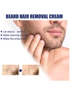EELHOE Mild Face And Body Hair Removal Cream, Men Permanent Hair Removal Cream, Effective And Painless Depilatory Cream, Use On Chest, Back, Arms, Legs And Underarms  - Image 5