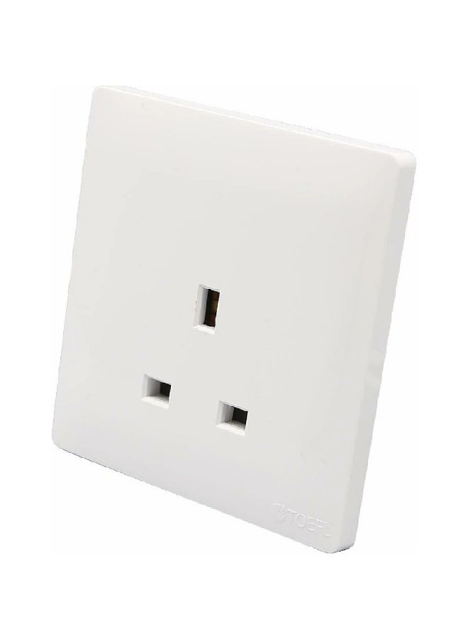 TOEFL 13A Triple Power Socket – Piano White - Image 3