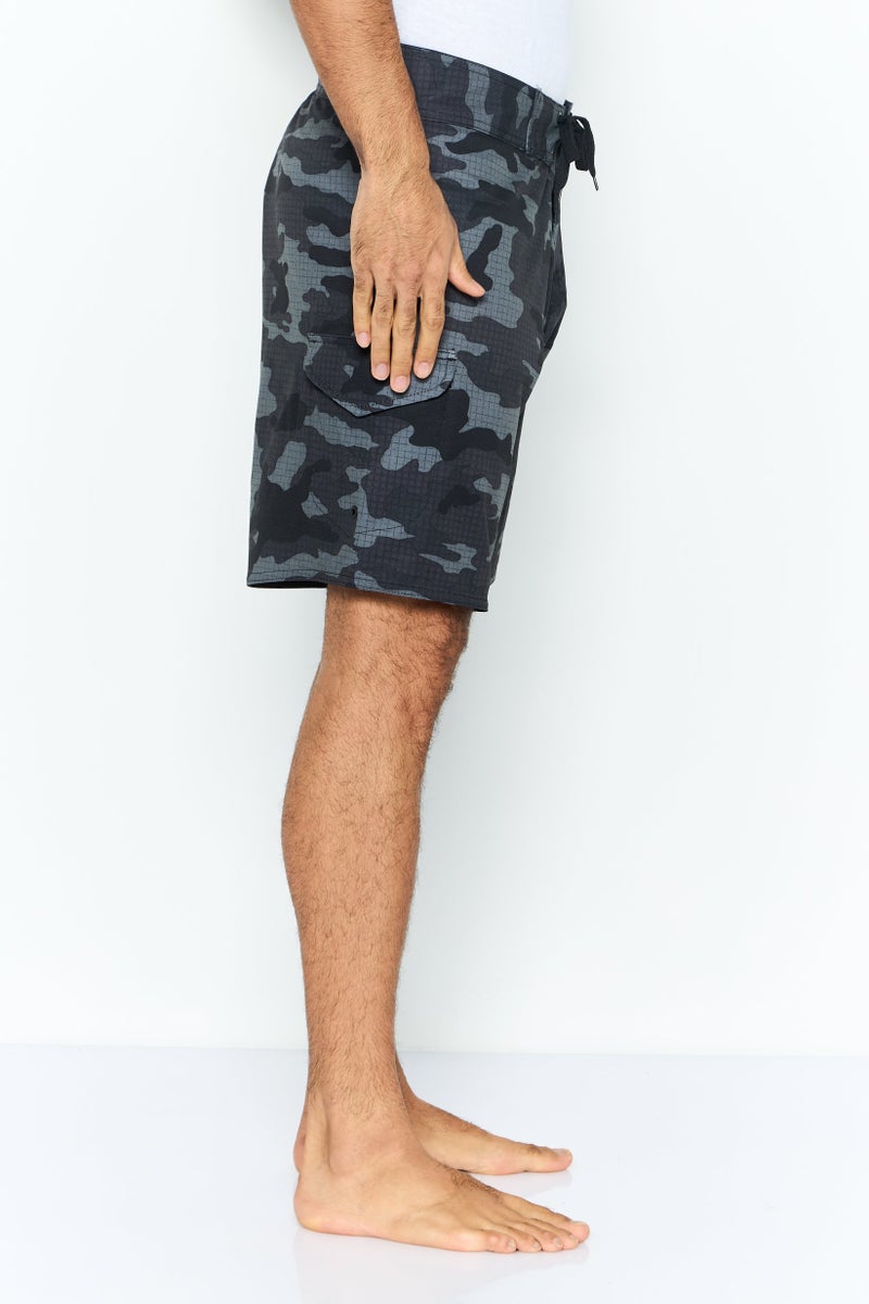 Burnside Men Camouflage Board Shorts Swimwear, Multicolor - Image 4