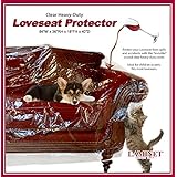 LAMINET Thick Crystal Clear Heavy-Duty Water Resistant Sofa/Couch Cover - Perfect for Protection Against CAT/Dog - Image 1