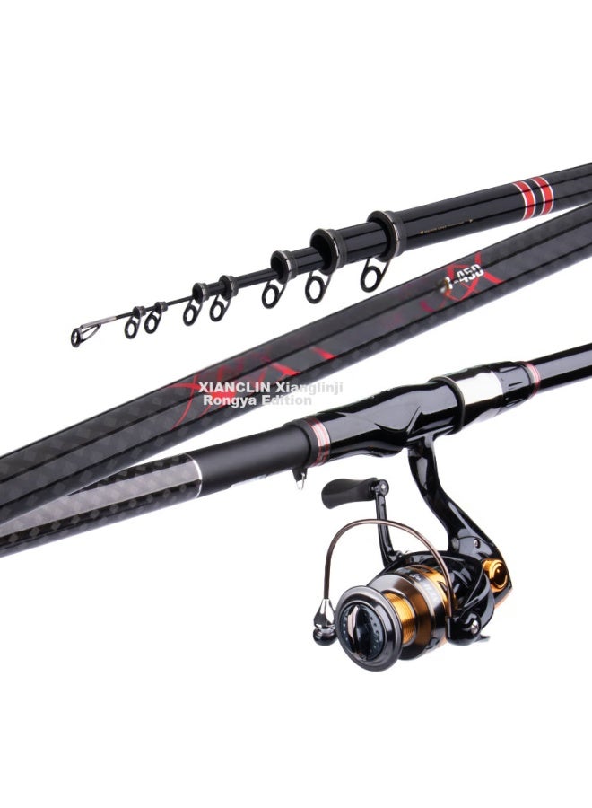 GW Guangwei Fishing Rod, Xianglin Jirongyao Edition, No. 3, 3.6 Meters, Sliding Float, Large Guide Rings, Long Sections, Rock Fishing Rod Set - Image 3
