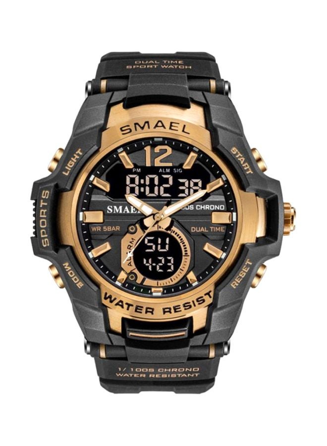 سميل ساعة يد بعقارب/رقمية مقاومة للماء طراز NNSB03702594 للرجال - Image 1